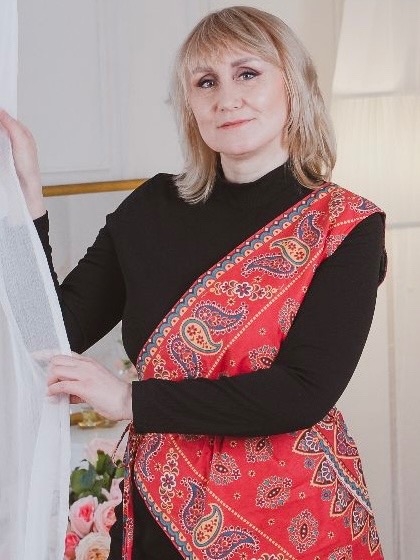 Двухсторонняя жилетка из Поплина и Перкали