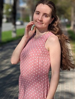Платье из штапеля в горох