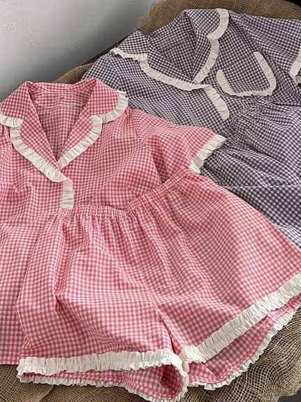 Пижама из нежного вареного хлопка