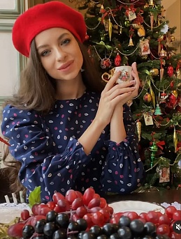Платье из теплого хлопка "Листочки"