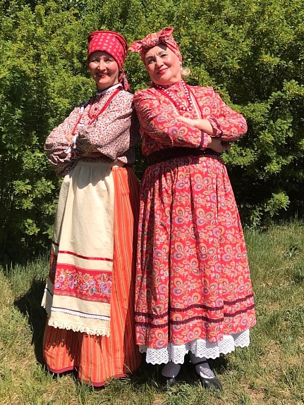 Русское народное платье из поплина "Павушка"