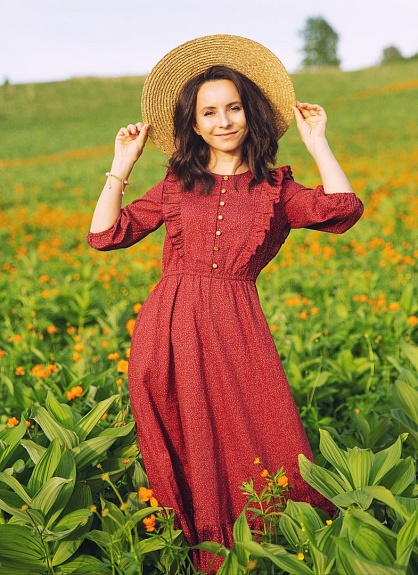 Платья их хлопка