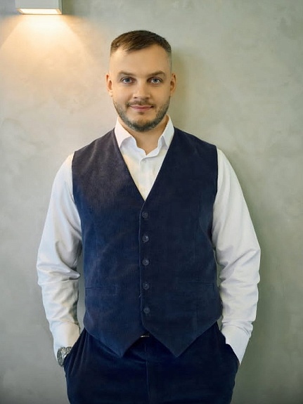 Костюм из Микровельвета в цвете темно-синий флер