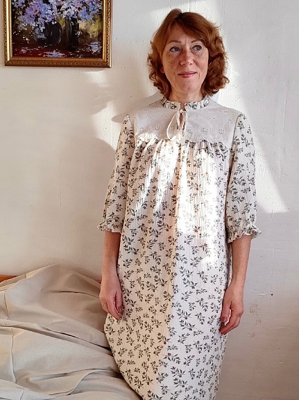 Ночная сорочка из муслина и шитья
