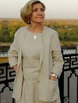 Жакет, юбка и топ из 100% Льна