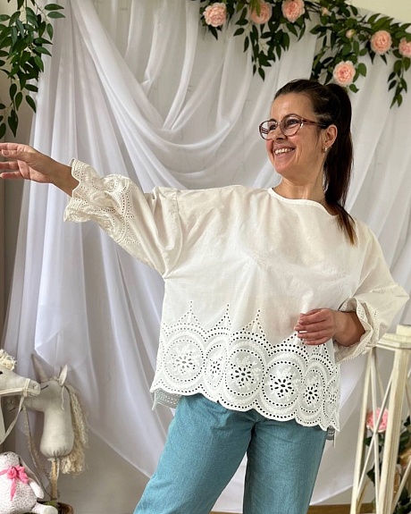Блуза из Шитья "Камея" по МК Нелли Беленкиной*
