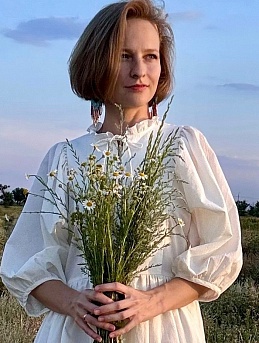 Нежное платье из однотонного вареного хлопка