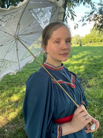 Платье в стиле 1880-х из Поплина