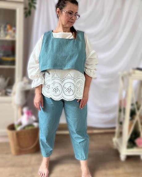 Блуза из Шитья "Камея" по МК Нелли Беленкиной*
