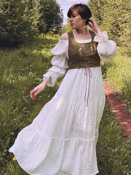 Платье из муслина "Звездочки"