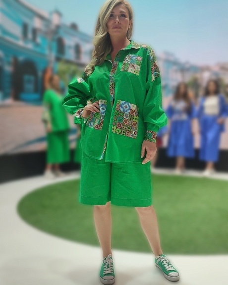 Костюмы из однотонной бязи и бязи "Маракеш"