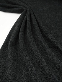 Махровая ткань цв.Черный, ш.1.5м, хлопок-100%, 350гр/м.кв