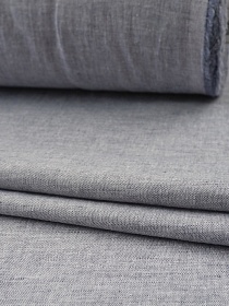 Полулен сорочечный с эффектом мятости цв.Серо-фиолетовый меланж, ш.1.45м, лен-47%, хл-53%