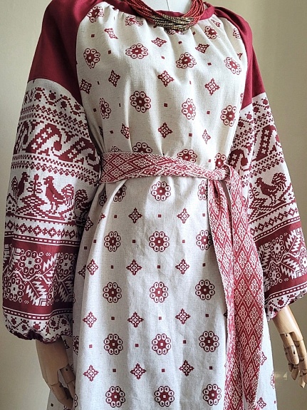 Кичка и платье из полульна