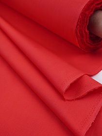 Импортный хлопок цв.Красный, ш.1.55м, хлопок-100%, 115гр/м.кв